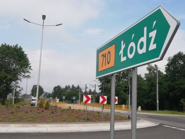 Rozbudowa drogi wojewódzkiej nr 710. W Konstantynowie Łódzkim powstało nowe rondo